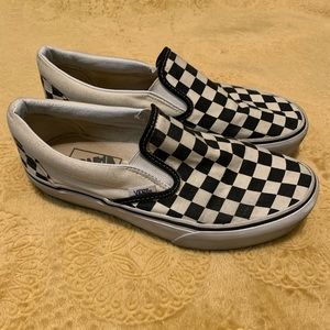 Vans Classic Platform Checkerboard Slip-on